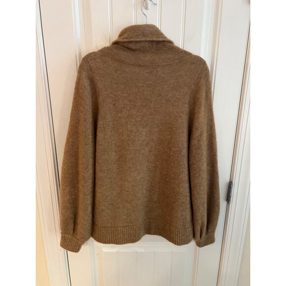 The Group Babaton Womens Adichie Brown Merino Wool Turtleneck Sweater Sz M - Picture 7 of 7